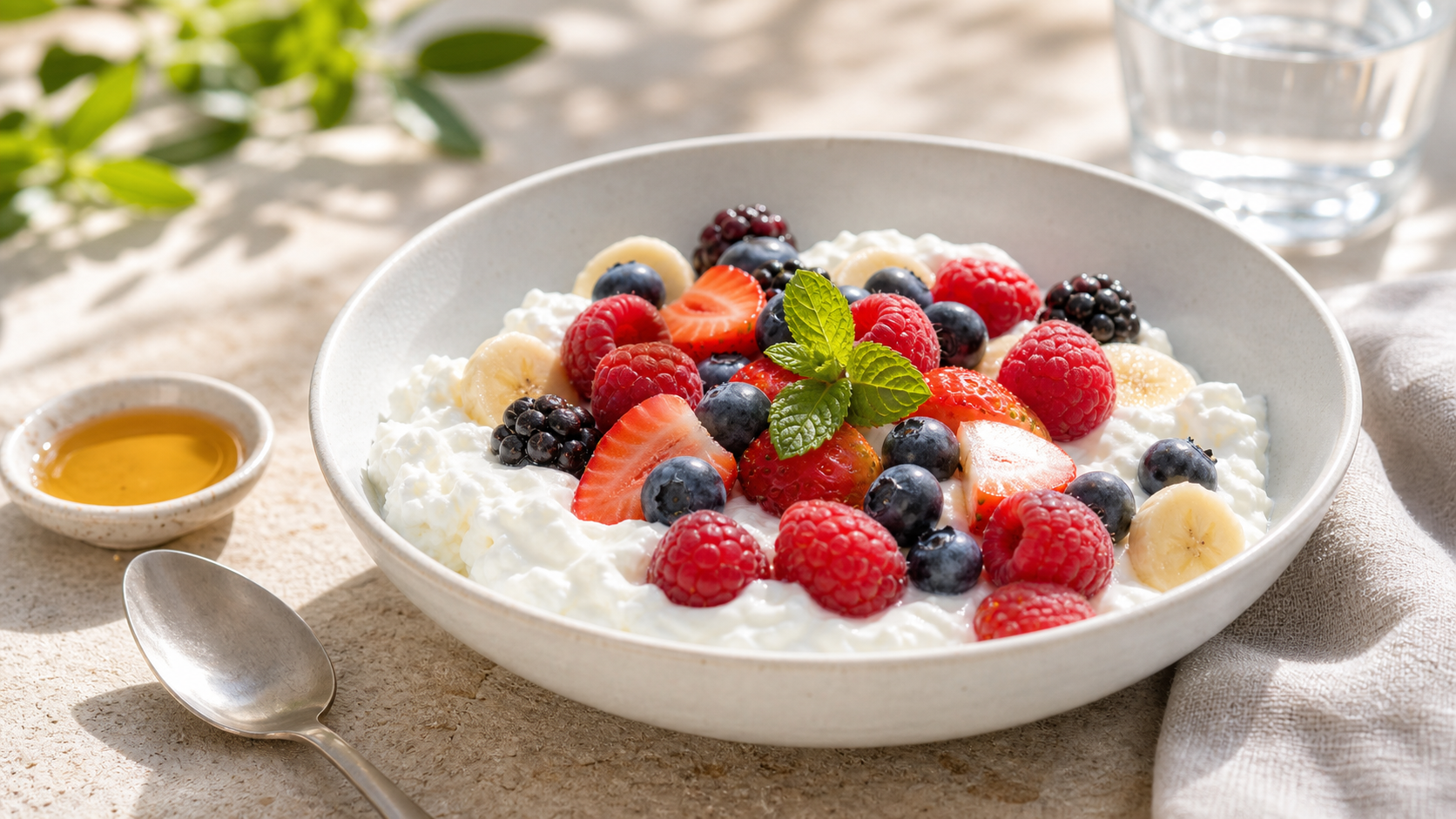 Magerquark mit Früchten - ThriveZone Meal