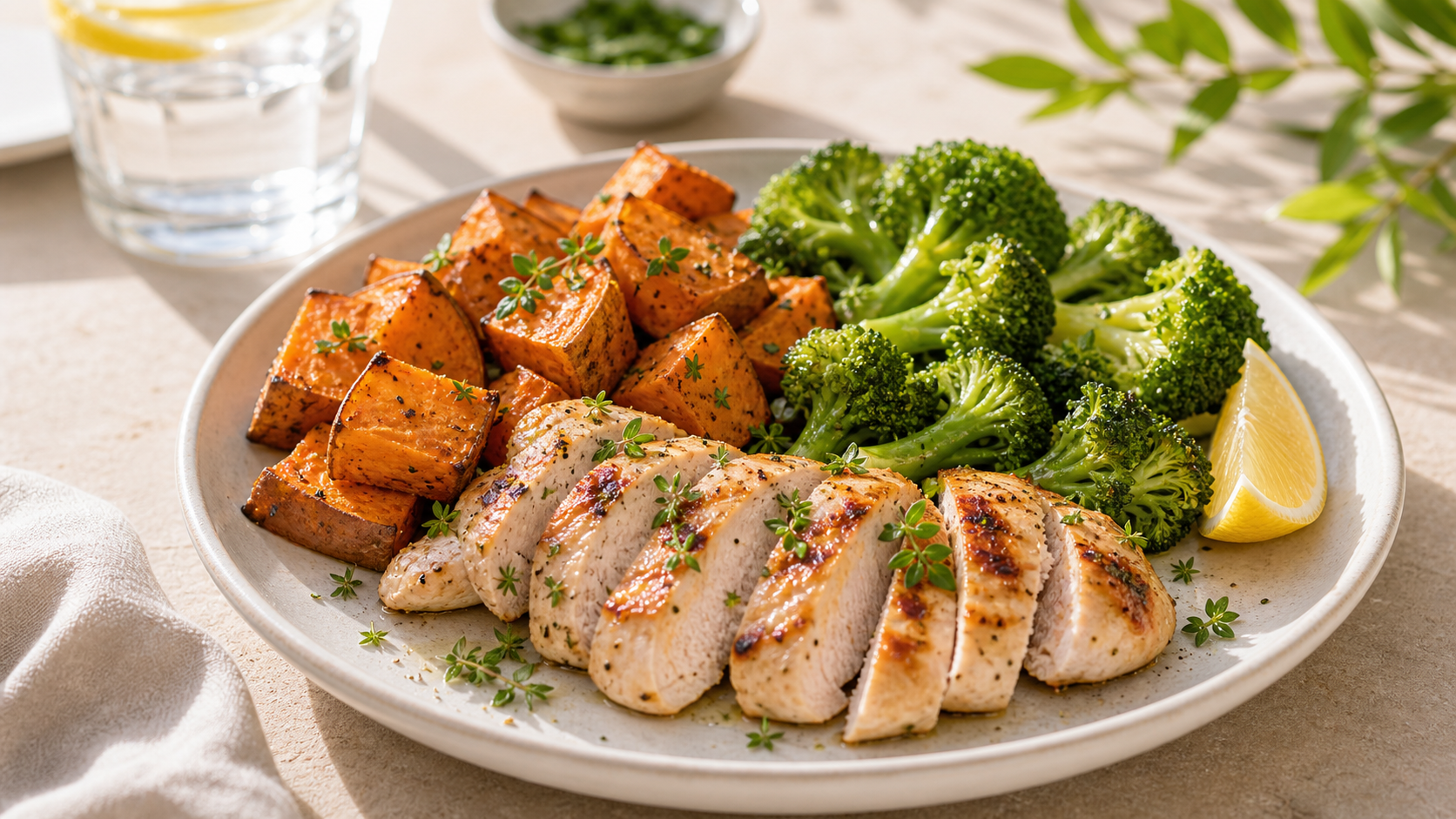 Süßkartoffel mit Hähnchen - ThriveZone Meal