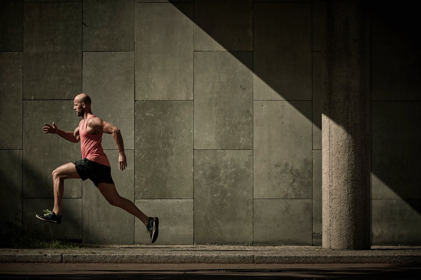 Andreas Heumann beim Sprinttraining